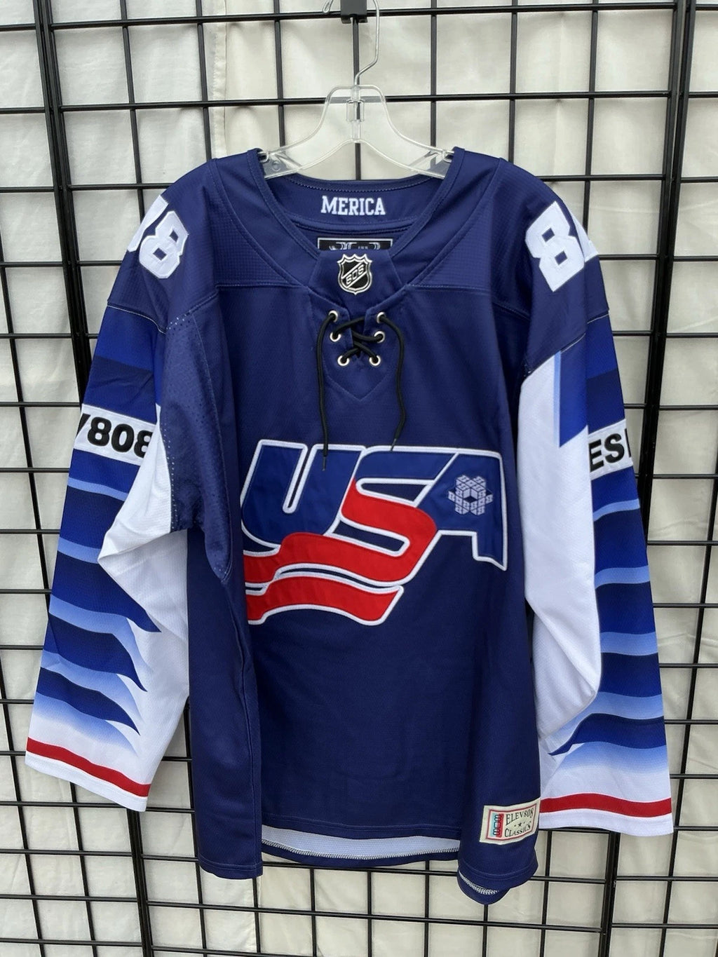 ELEV808 X Team USA Hockey Rave EDM Hockey Jersey RARE
