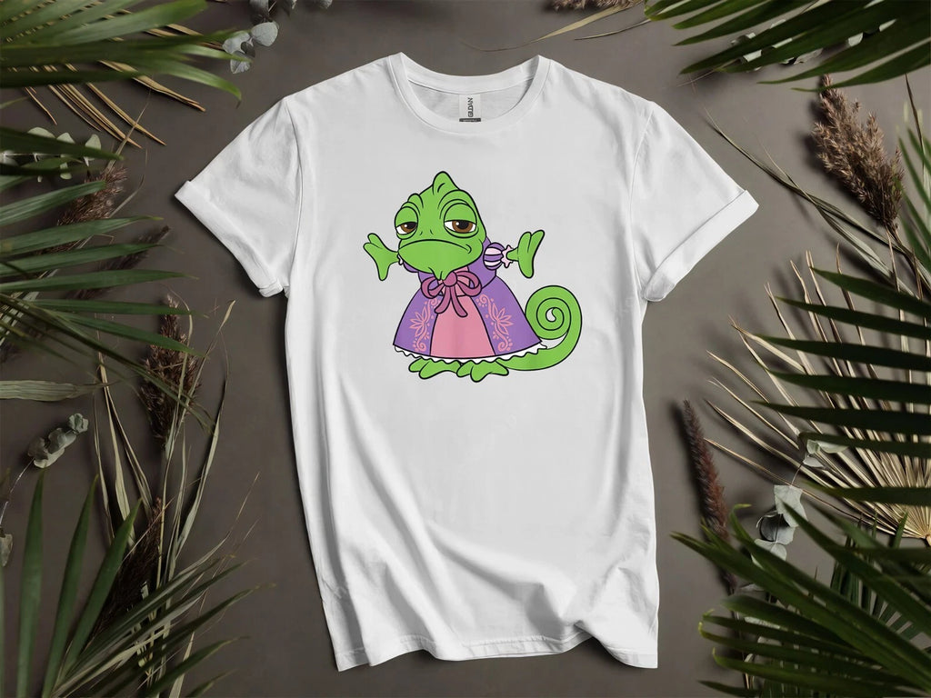 Cute Pascal Dressed Up Portrait Rapunzel T Hoodie Tshirt Men Women Unisex AD243