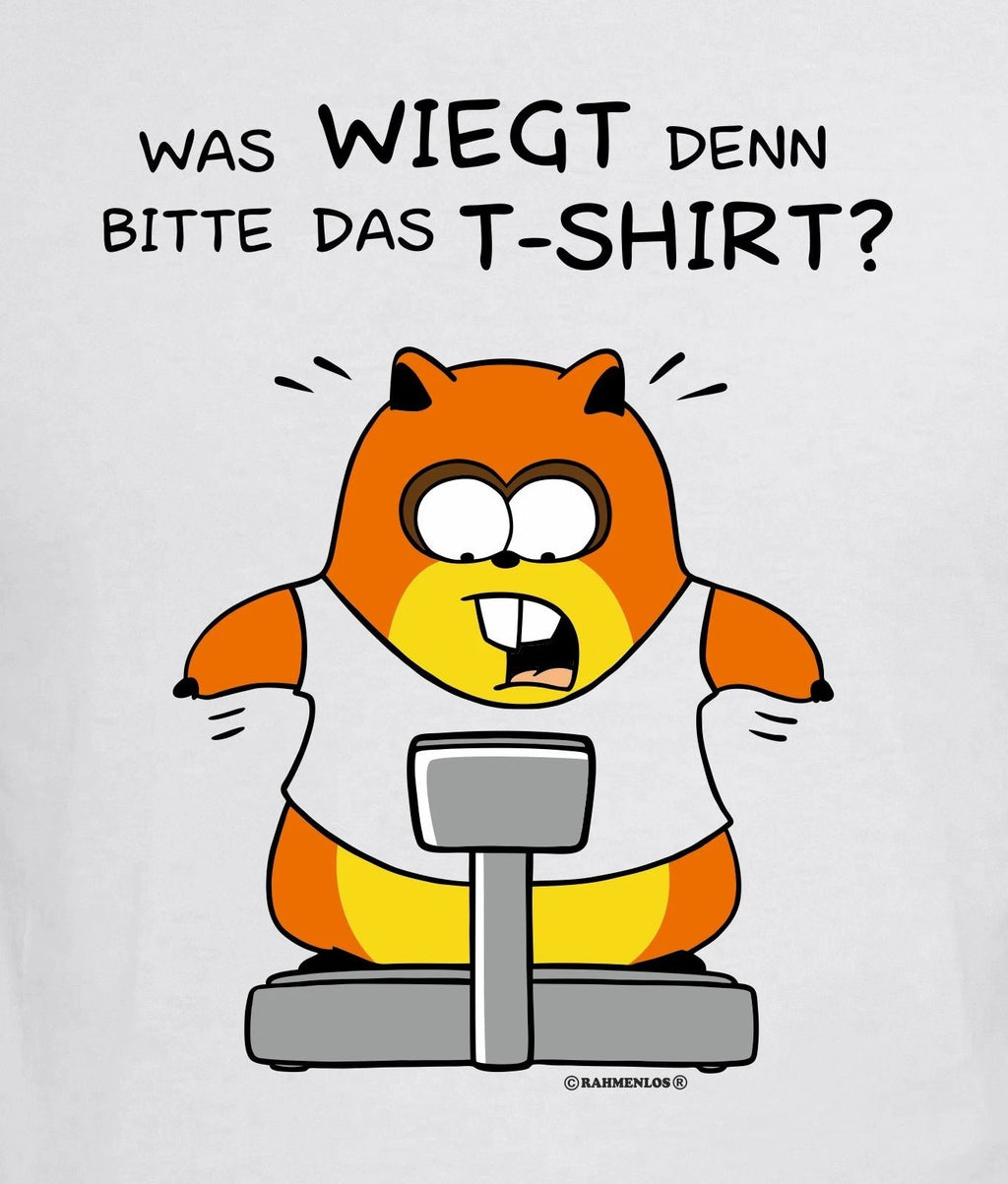 Mens T-Shirt White Hamster Funny Quote Print Round Neck Jersey