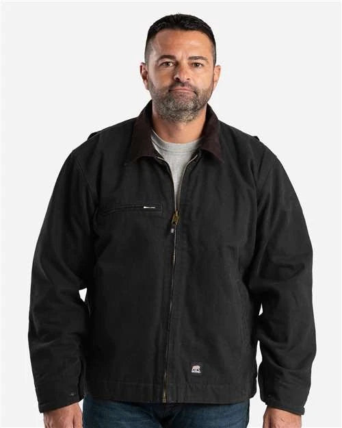 Berne Apparel Men's Highland Washed Gasoline Jacket - J374
