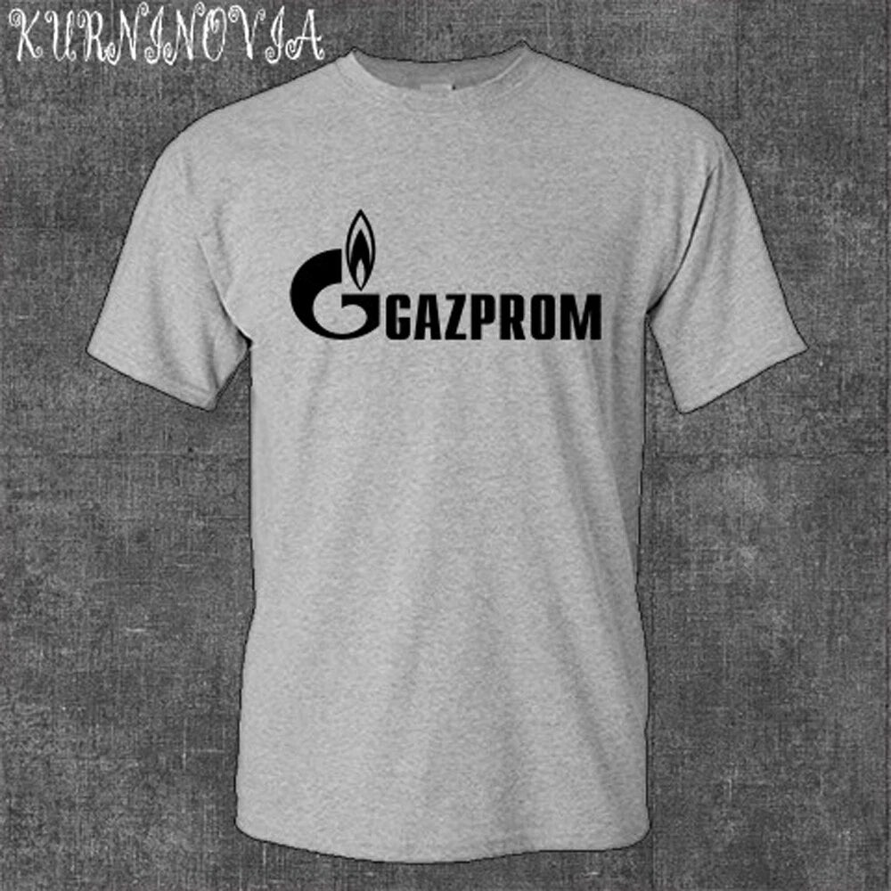 Gazprom Russian Oil Company Men's Gray Size S to 5XL