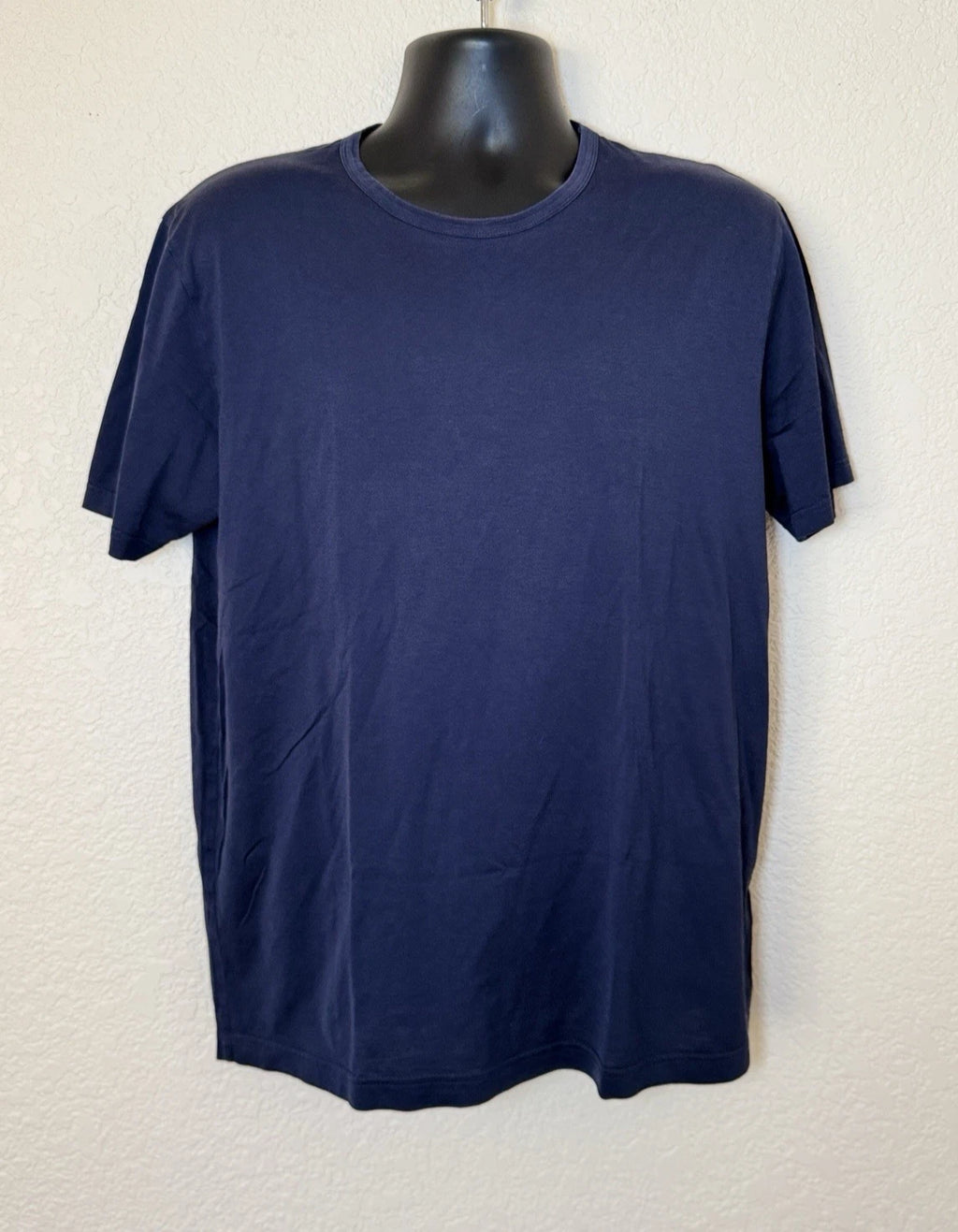 Sunspel Mens Classic Crewneck Tee L Navy 100% Cotton Made UK Quiet Luxury Capsul
