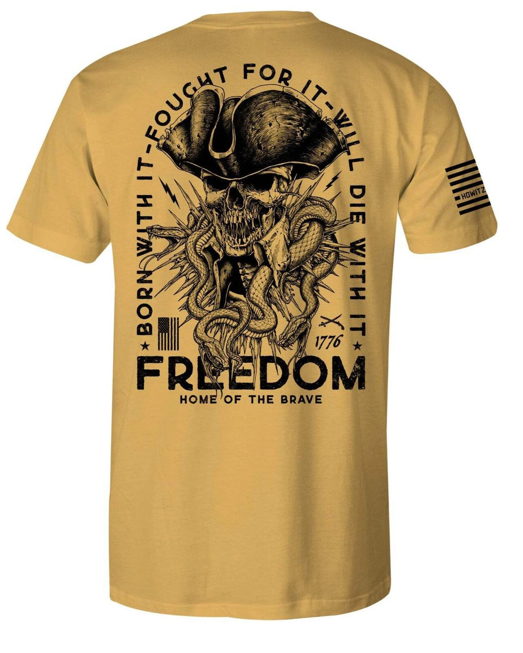 Howitzer Style Men's T-shirt Freedom Military Grunt MFG