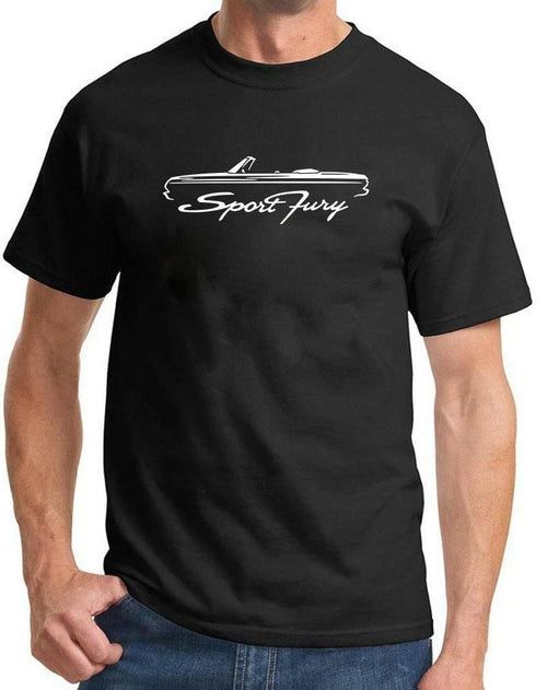 1964 Plymouth Sport Fury Convertible Classic Outline Design Tshirt NEW COLORS