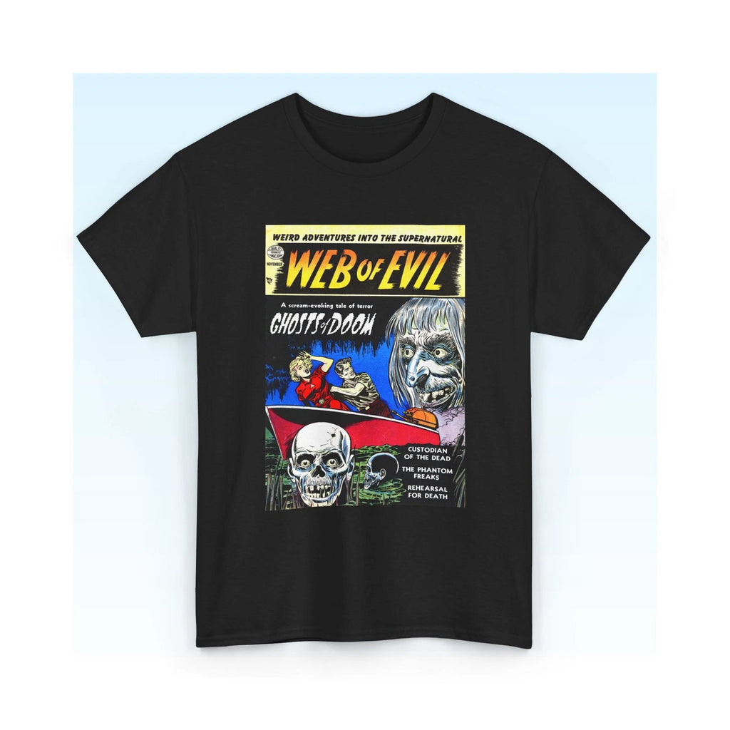 Web of Evil Vintage Horror Comic Book Cover T-Shirt S-5XL