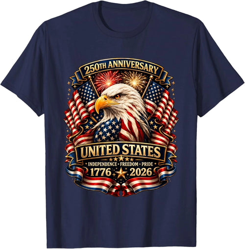 250 Anniversary USA Patriotic Eagle 250th 4th of July 2026 Unisex T-Shirt
