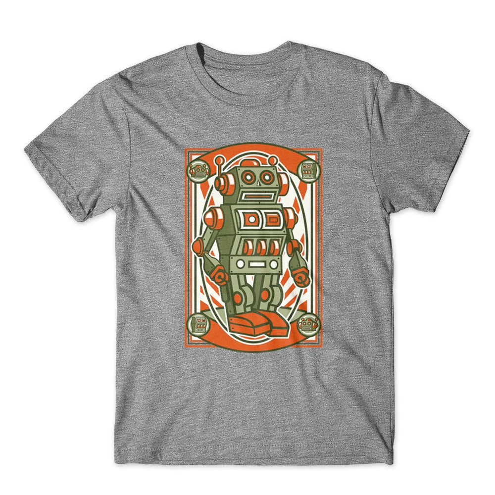 Vintage Robot T-Shirt 100% Cotton Premium Tee New