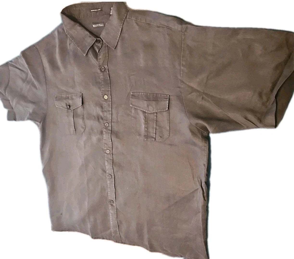 Shirt Roevelle Men 3XL Blk Gothic Normcore Punk Cottagecore Grunge Boho Y2k