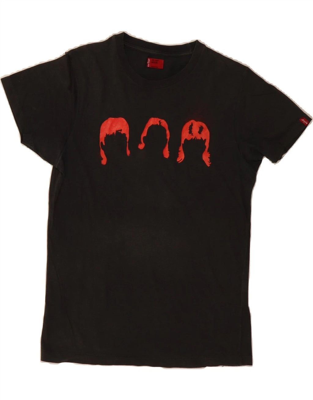 LEVI'S Mens Graphic T-Shirt Top Medium Black Cotton AO02