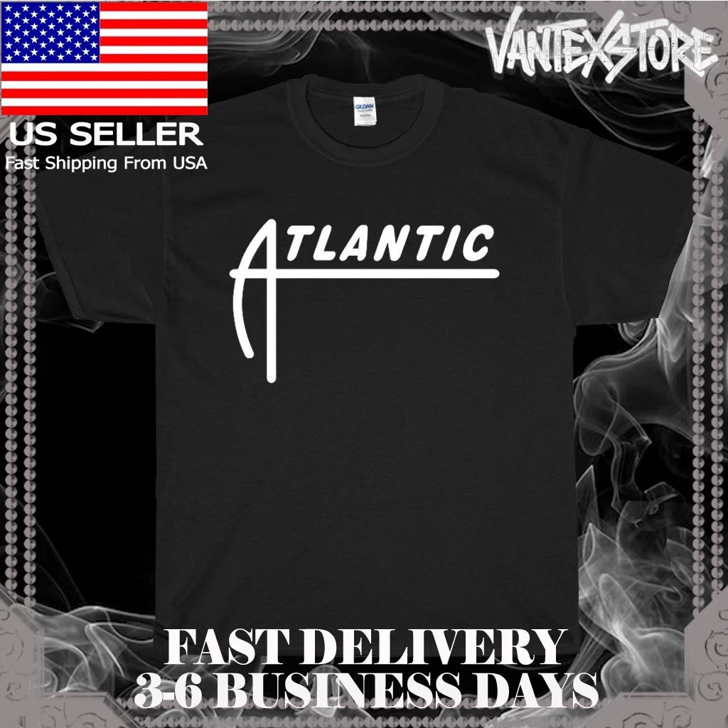 NEW SHIRT ATLANTIC RECORDS LOGO MEN'S T-SHIRT FUNNY AMERICAN USA SIZE S-5XL