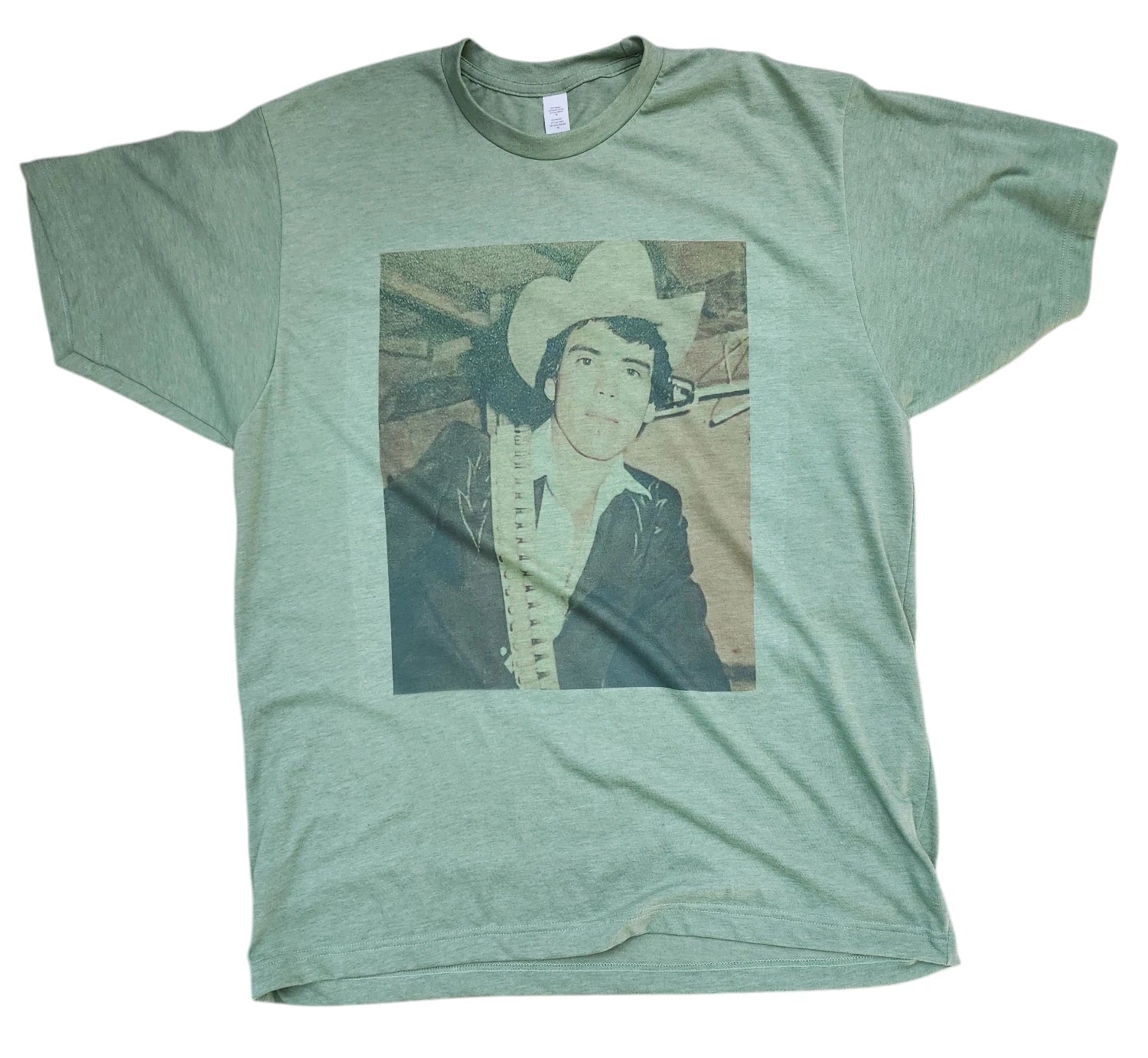 Men's Chalino Sanchez soft T-shirt Vintage color Green