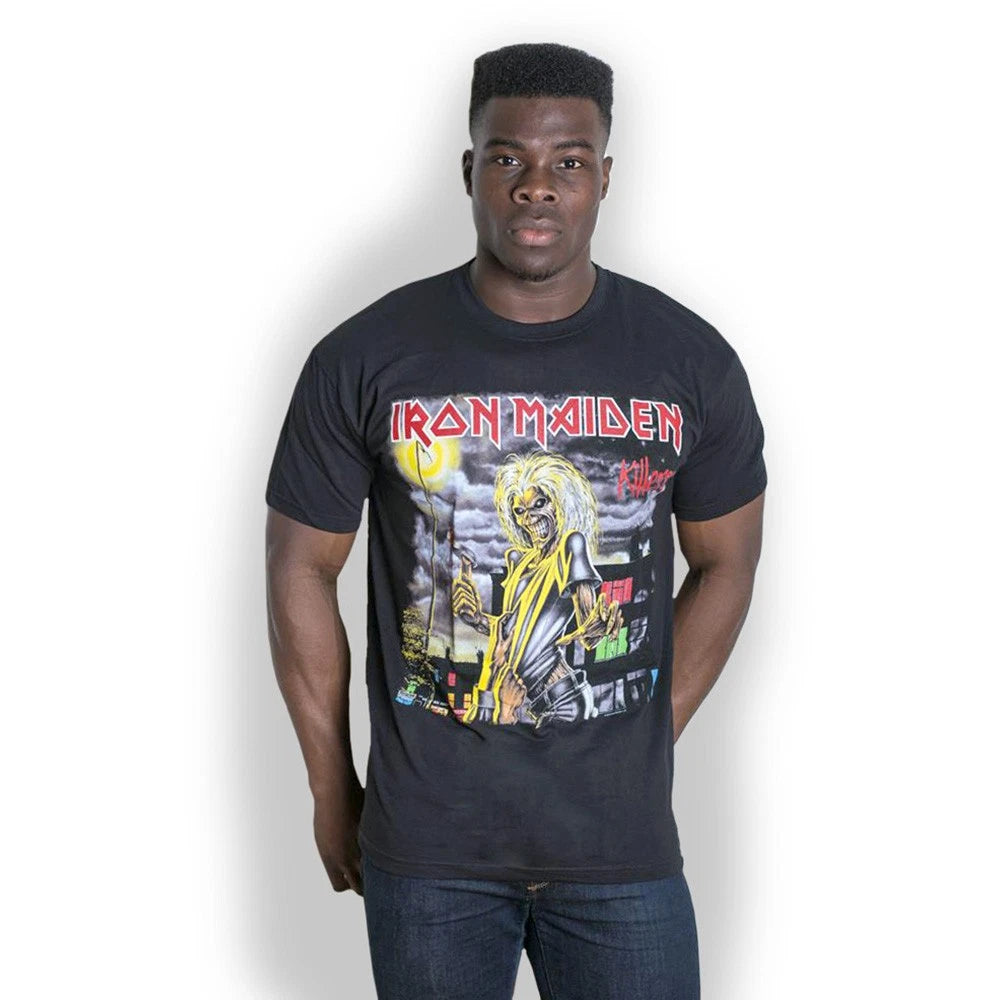 Iron Maiden Killers Cover Eddie Steve Harris Official Mens T-Shirt