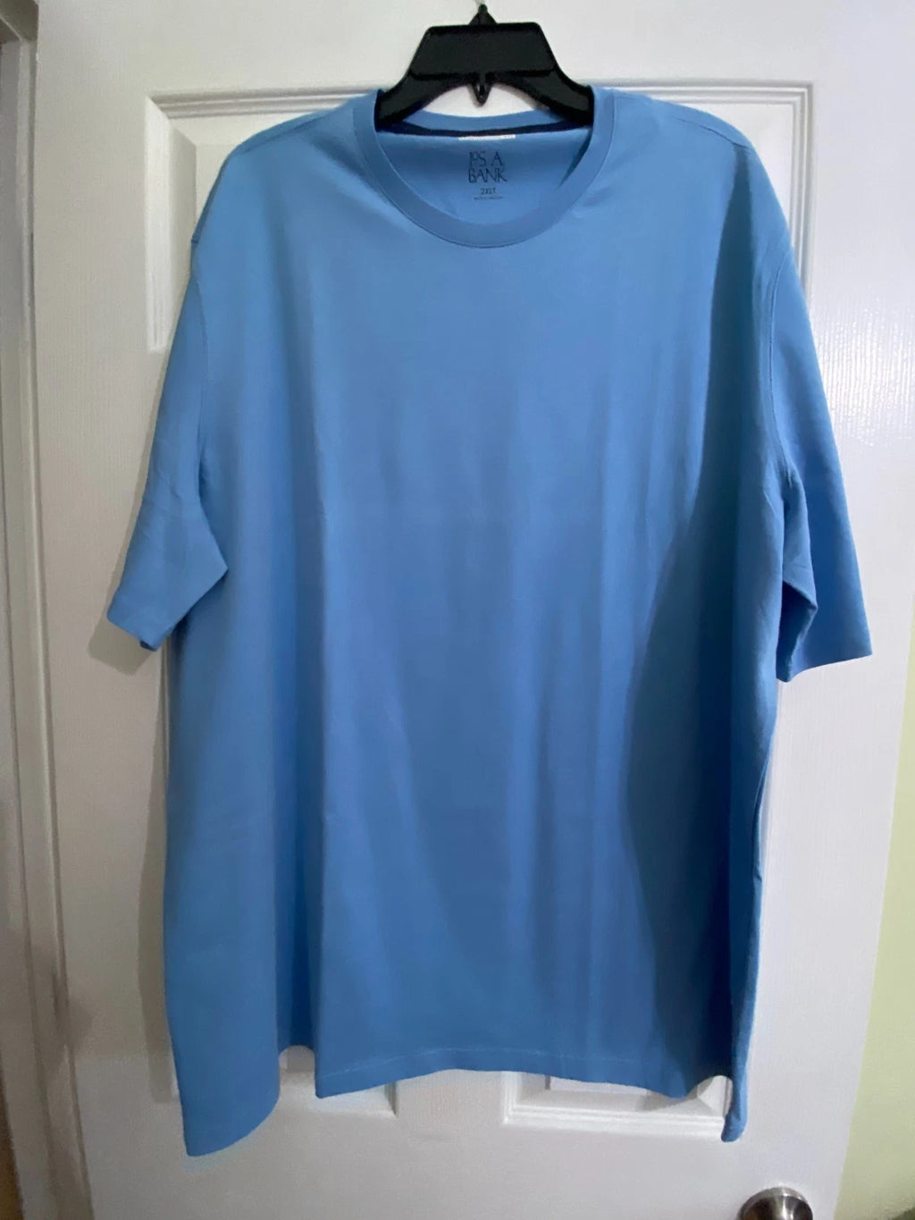 NWT Jos A Bank Men Crew Neck T-Shirt Short Sleeves 100% Cotton Quality Blue 2XLT