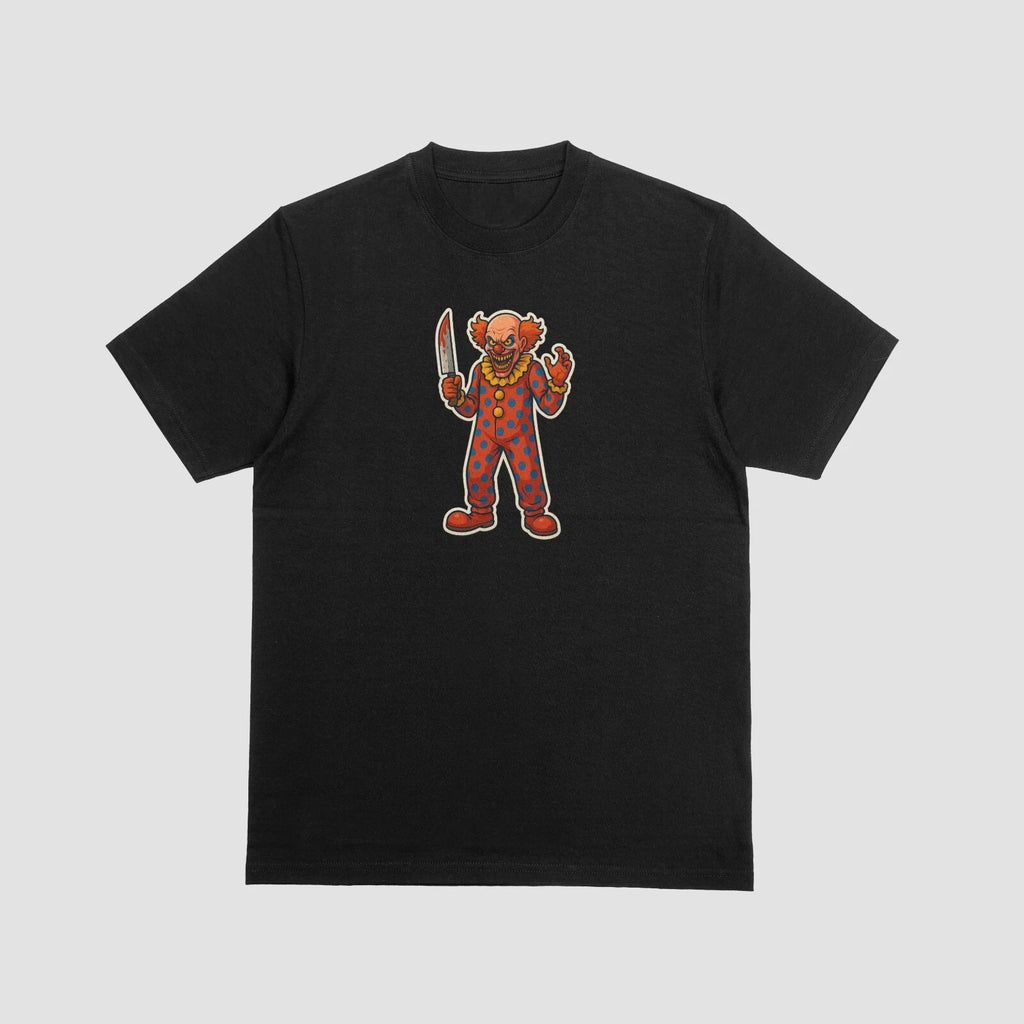 Killer Clown Graphic T-Shirt - 100% Cotton Horror Streetwear Tee