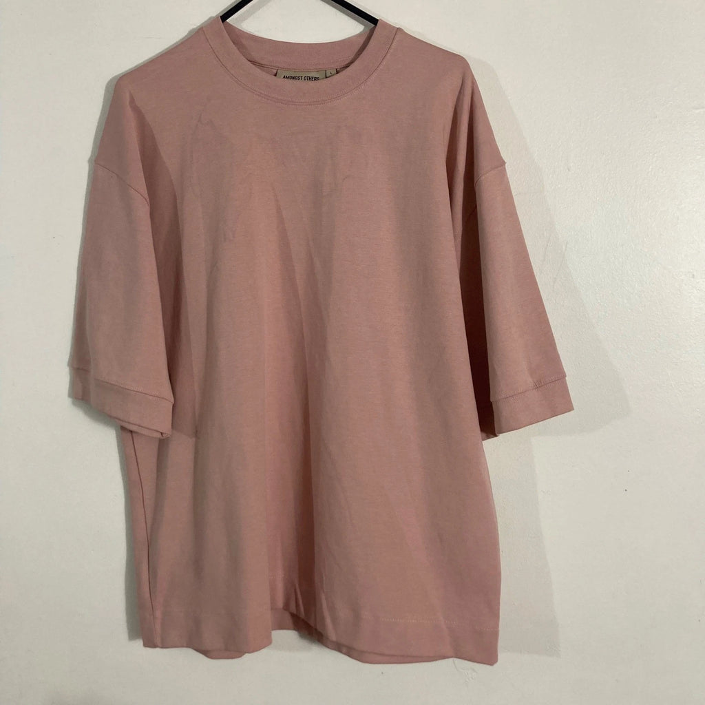 AMONGST OTHERS T-Shirt Mens Large Pink Good Boxy Drop Shoulder NYC STAPLE