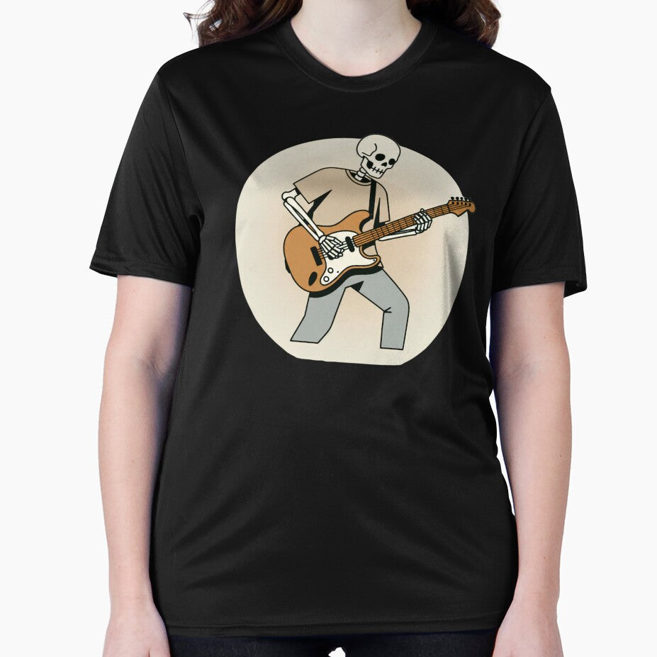 GUITARIST | Minimalist Skeleton Streetwear Art by DEADLINE.