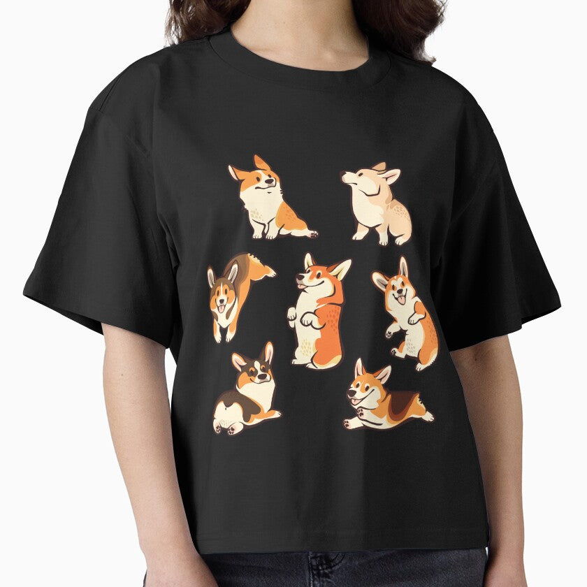 Jolly corgis in green by Colordrilos