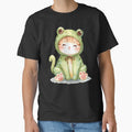 Cute little frog cat in kawaii style by uunaa
