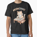 Cute Cat Meowjong Watercolor Funny Mahjong Player Men Women by MTRBSK11
