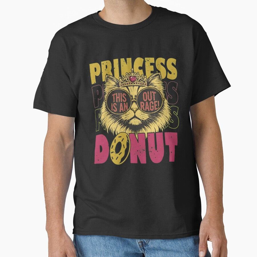 Sassy Princess Cat Outrage - Funny Vintage Kitten with Sunglasses and Donut by haitrieuic96
