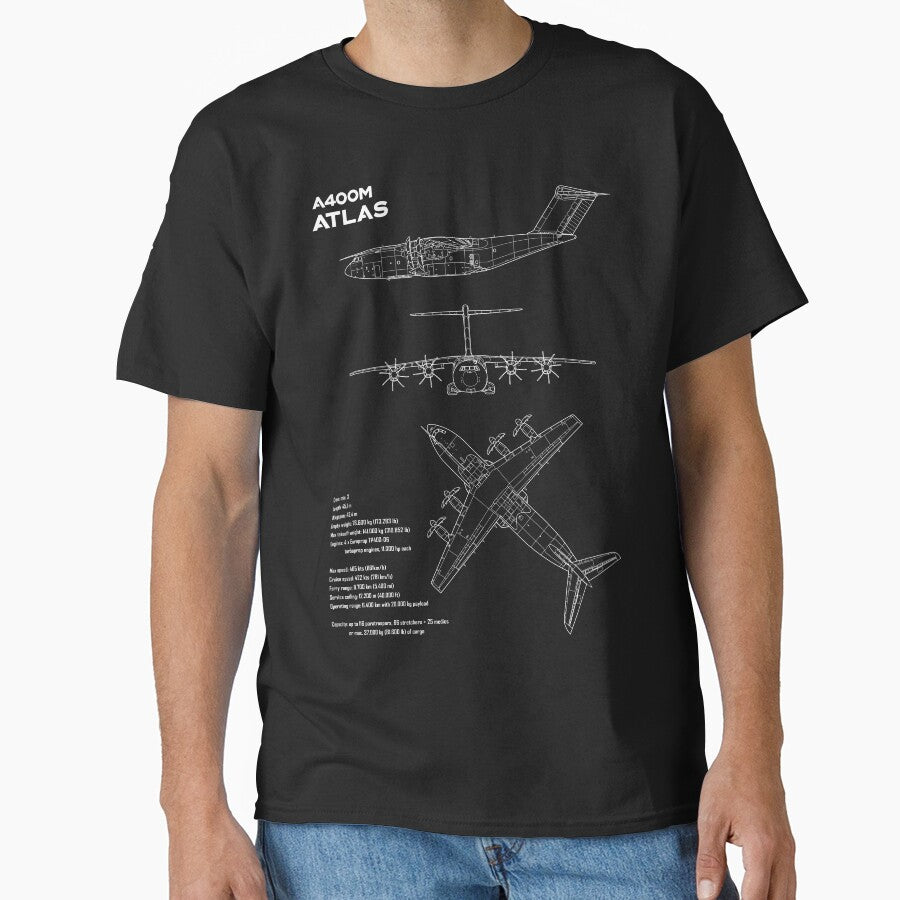 Airbus A400M Atlas Military Transport Aircraft Blueprint by CHE-Aviation