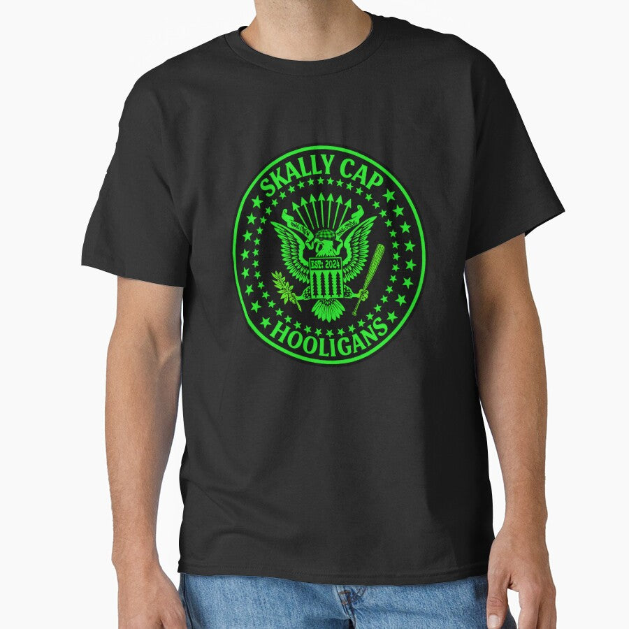 Skally Cap Hooligans: Street Punk Presidential Seal (Green and Black) by Skally Cap Hooligans™