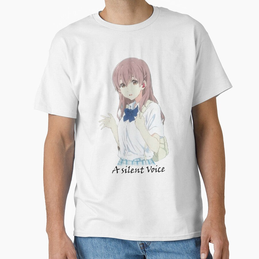 A Silent Voice , A Silent Voice ,,Short Sleeve,Cotton Tee,s,, by dermomcwain