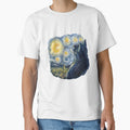 Cat Van Gogh Starry Night Cat Classic Fit, Cat Lover/Mom/Dad Gift by WAB Garb