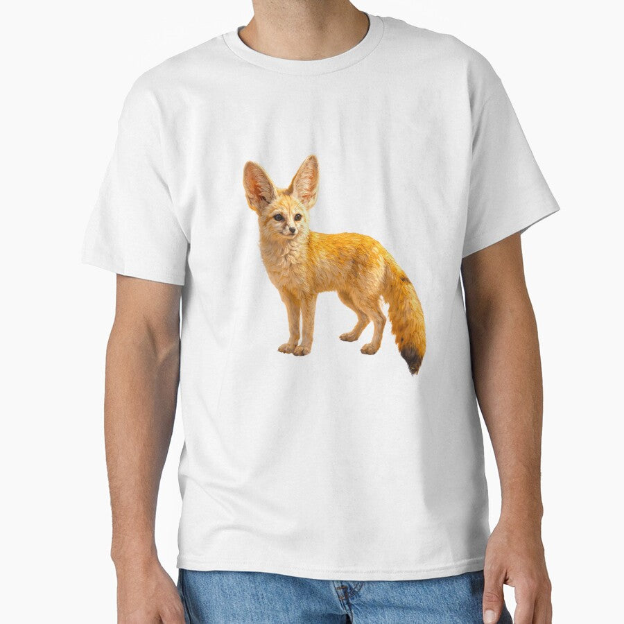 Fennec Fox T-Shirt - Desert Animal Tee - Impressionist Wildlife Shirt by Art Lea