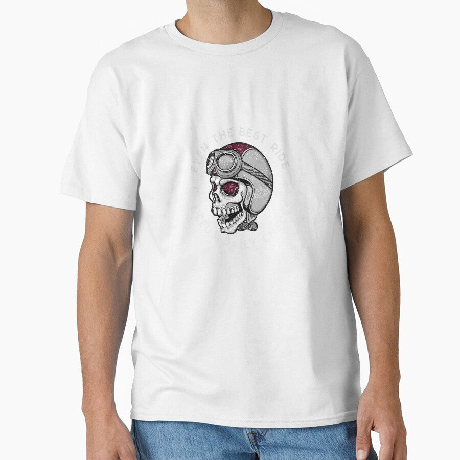 Bikers Motorcycle Skull Rider Safe Ride - Daily Checks Design by GrungeGarage