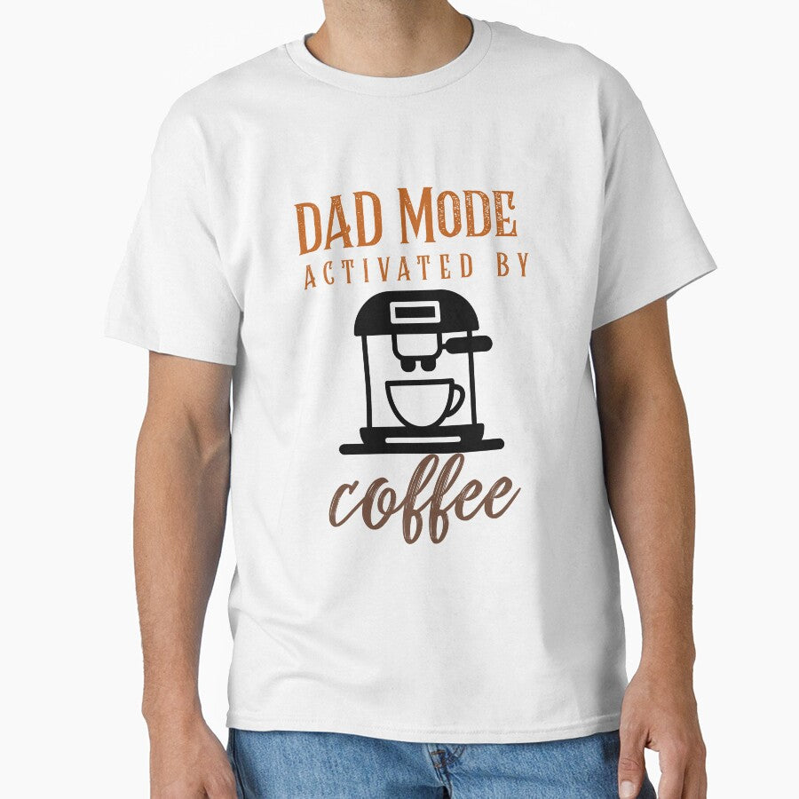 Dad Mode Activated Crew Neck Unisex T-Shirt by CrafteeTrends