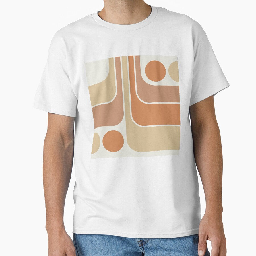 70s Retro Vintage Style Geometric Pattern 144 by tonymagnerart