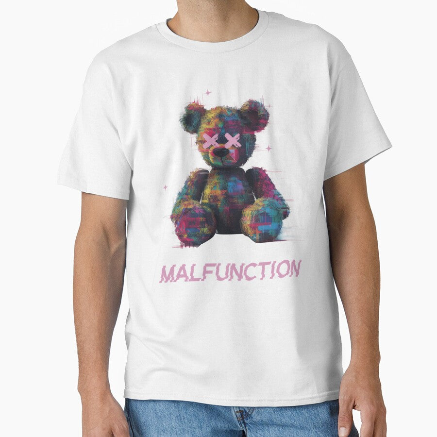Teddy Tech Malfunction Cyber Glitch Streetwear Graphic by VantaStudios05