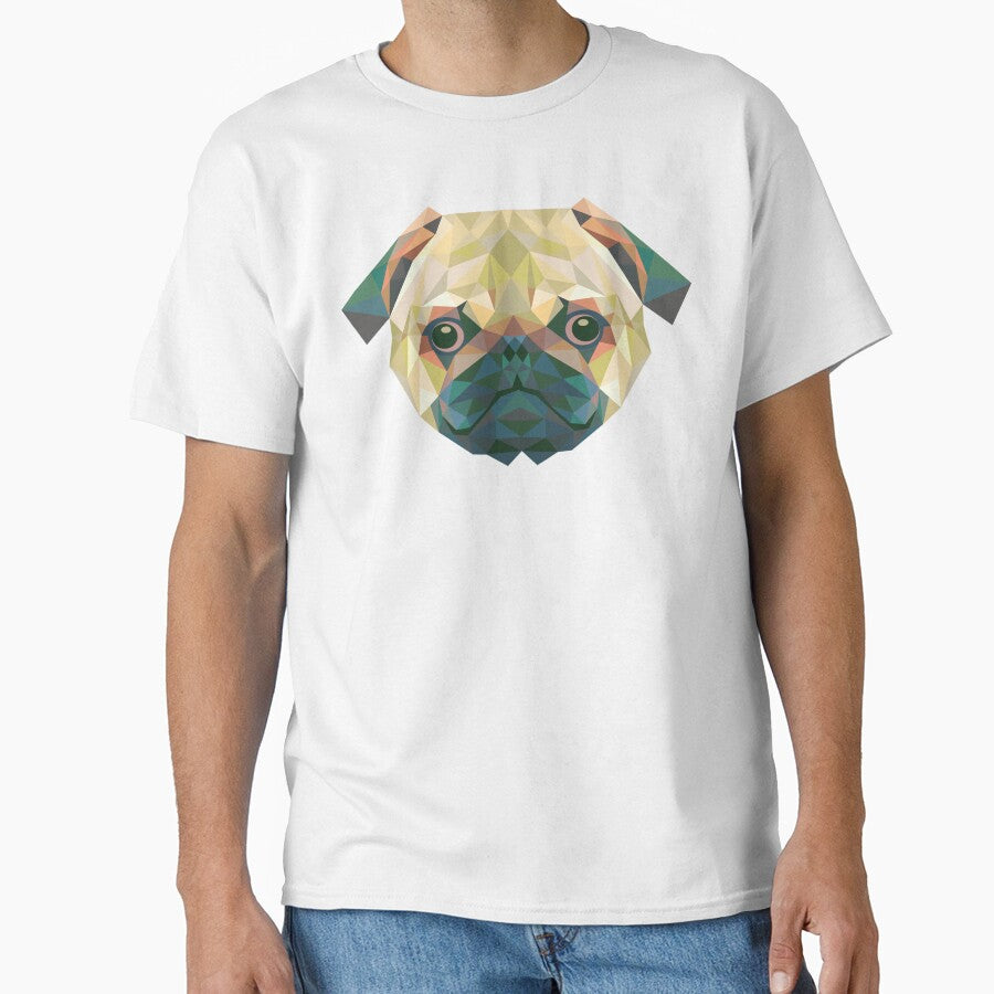 Pug Head Triangle by Fairyjam