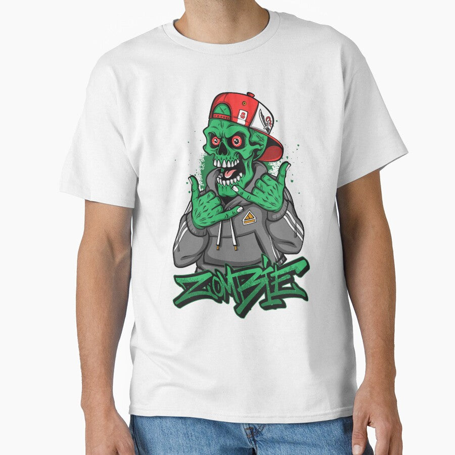Zombies Streetwear Graffiti Hip Hop Zombie Skull Urban Horror Art by DERA RAY