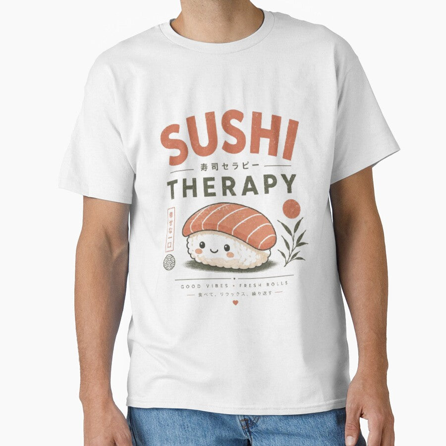 Minimal Sushi Lover Japanese Food Aesthetic Tee by AveniaOficial