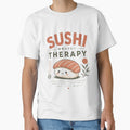 Minimal Sushi Lover Japanese Food Aesthetic Tee by AveniaOficial