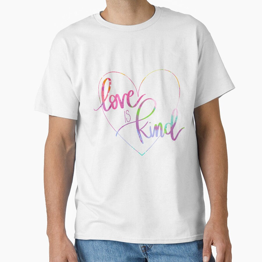 Love is Kind Colorful Calligraphy by bethanyjoyart