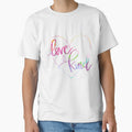 Love is Kind Colorful Calligraphy by bethanyjoyart