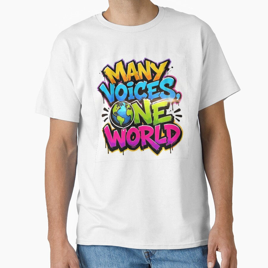 Wall Art - Postcard - Many Voices, One World by ForeverPrintsOK