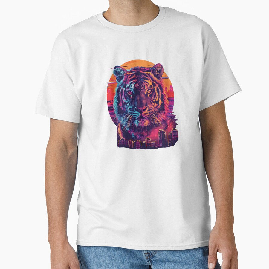 Neon Urban Tiger Illustration by AIStudioProject
