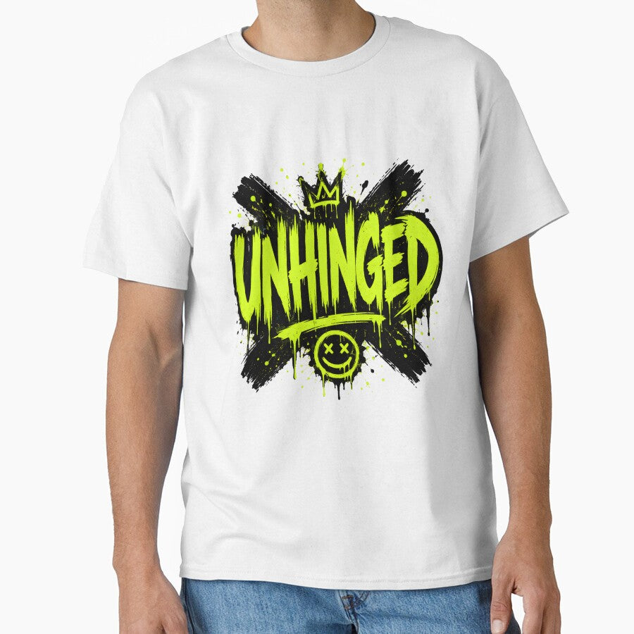 Unhinged Neon Green Streetwear Graffiti Drip by Mr Lee