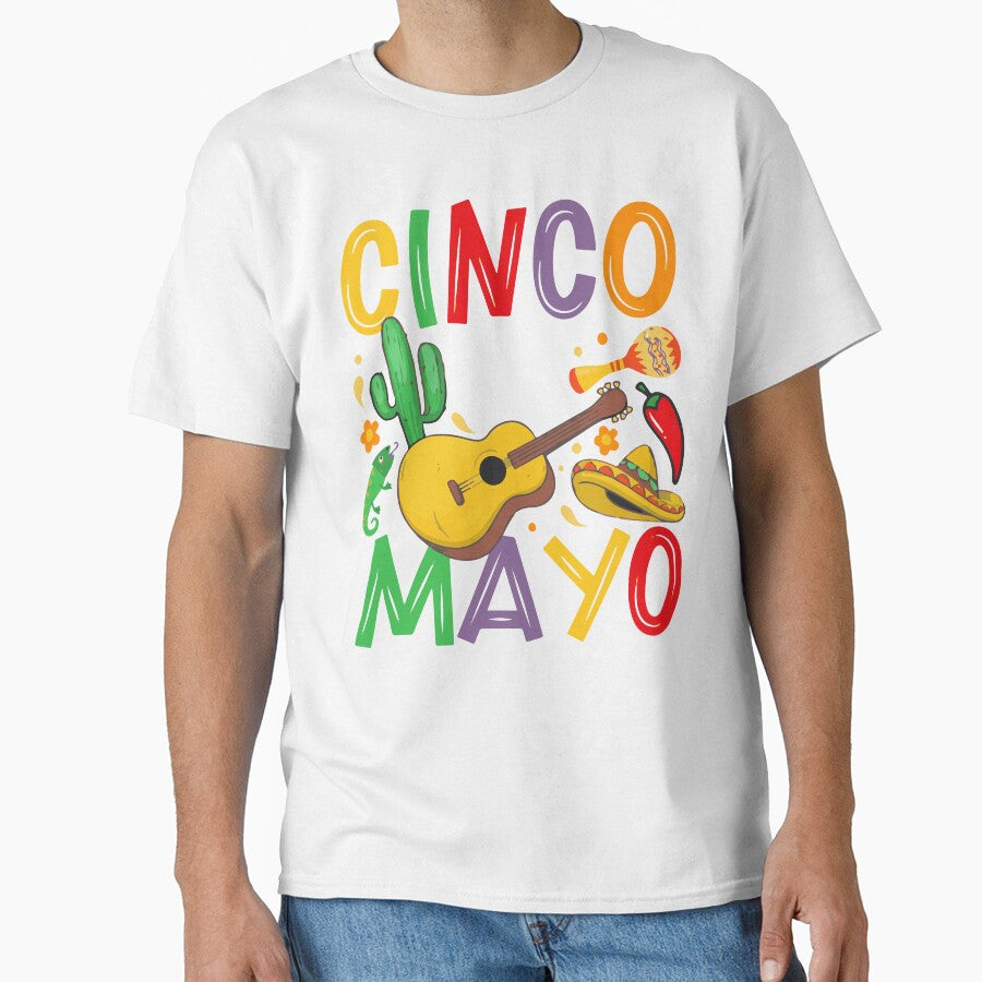 Cinco De Mayo Long Sleeve T-Shirt by Mega Foo