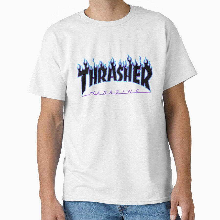 The Black Flamed Thrasmag With Purple And Blue Outlines by winter-harta