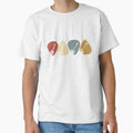 Guitar Pick Gift For Guitarist Retro Vintage Short Sleeve T-Shirt by GYMPursuit