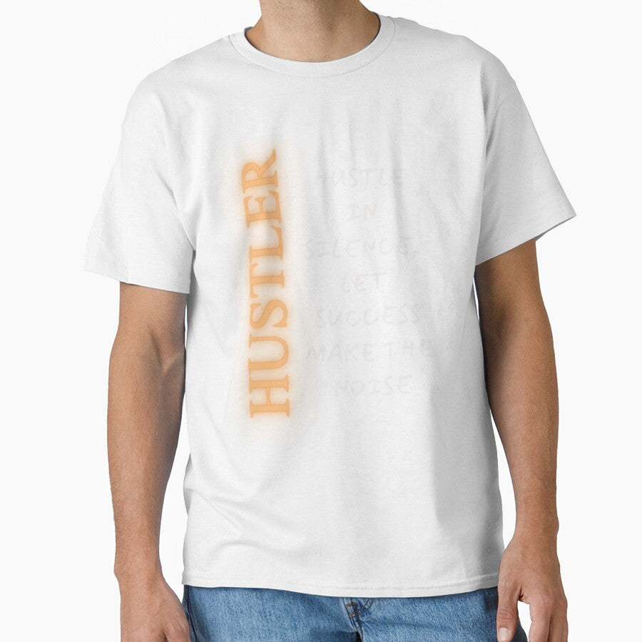 Street Hustler Graphic Tee - 'Hustle in Silence' T-Shirt Streetwear T-Shirt by That90sGuyNZ