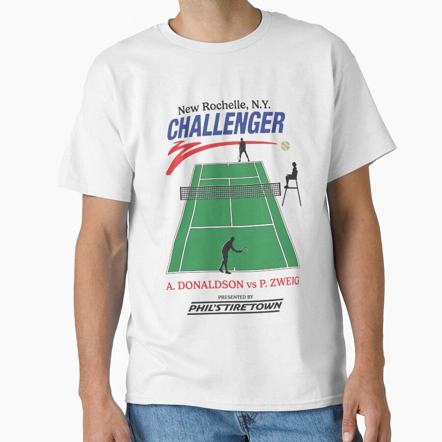 Challengers Retro Tee - New Rochelle Challenger Phil's Tire Town (Green/Red) by lindaxufz