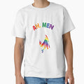 Ah Men Funny LGBT Gay Pride Jesus Rainbow Flag Christian Short Sleeve by LisaMCasares