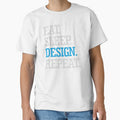 Eat Sleep Design Repeat Graphic Designer Gift Funny by alenaz