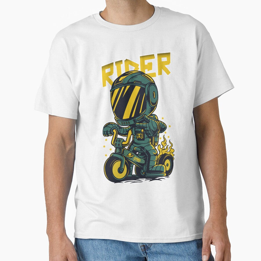 Young cool kid dreaming to be a motorcycle rider - New School by HoreaCatalin
